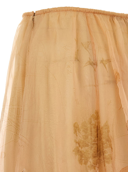 'Hypnotic Organza Maxi' skirt Skirts