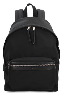 Saint Laurent City Technical fabric backpack