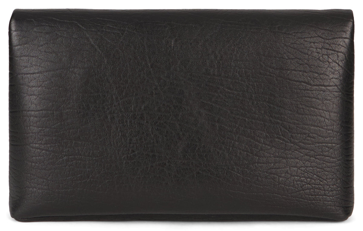 Leather clutch with logo BAGS