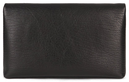 Leather clutch with logo BAGS