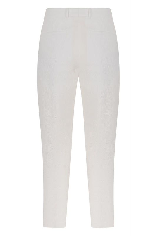 Trousers with a slim fit in stretch cotton RTW