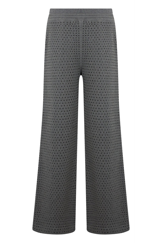 Fleece pants with rhinestones RTW
