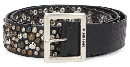 Leather belt with studs ACC