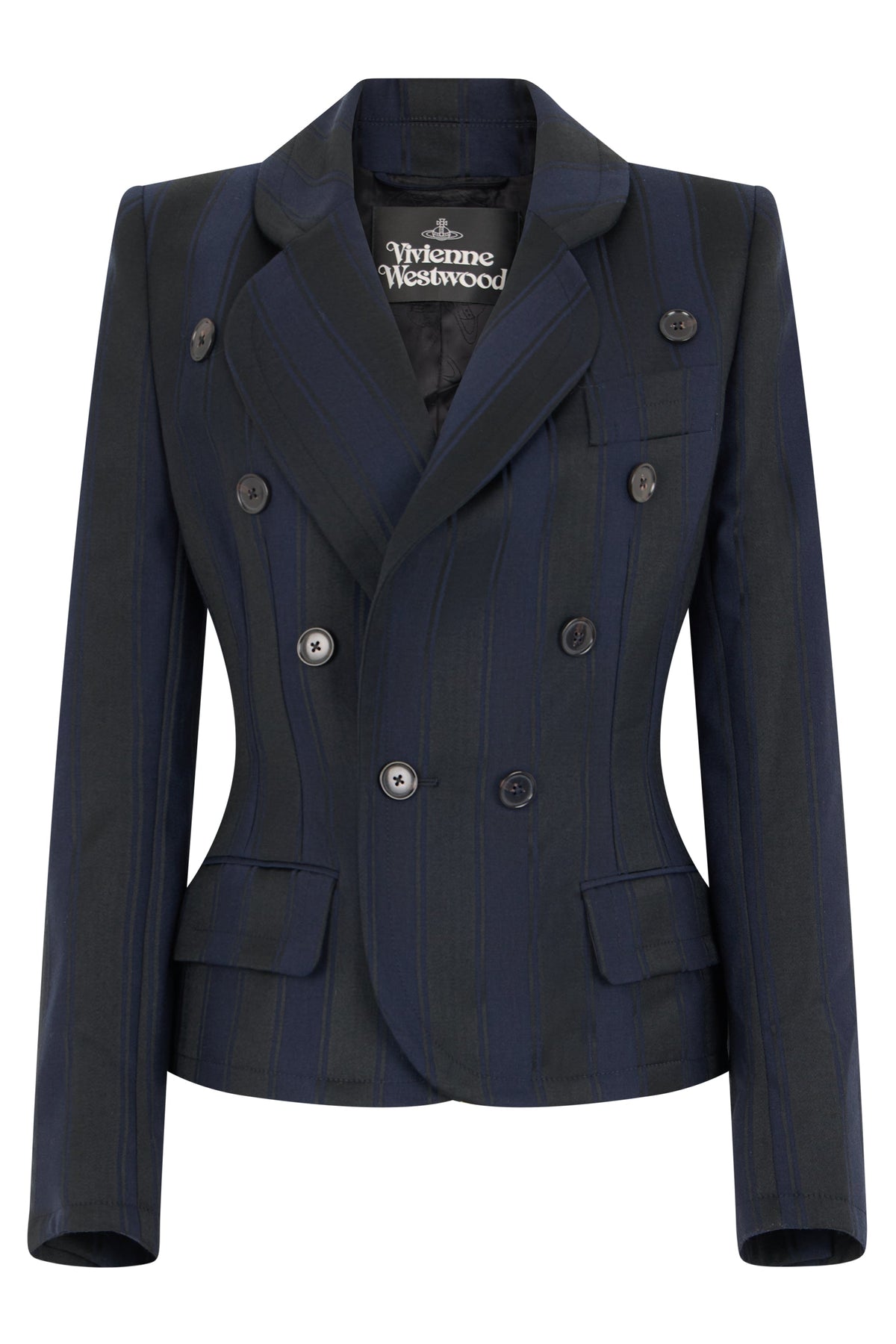 Striped double-breasted jacket RTW
