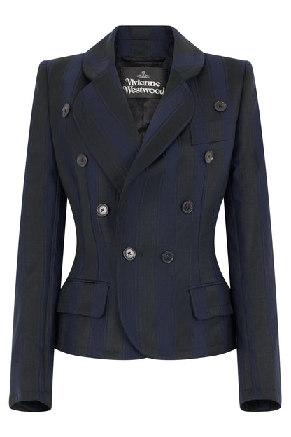 Striped double-breasted jacket RTW