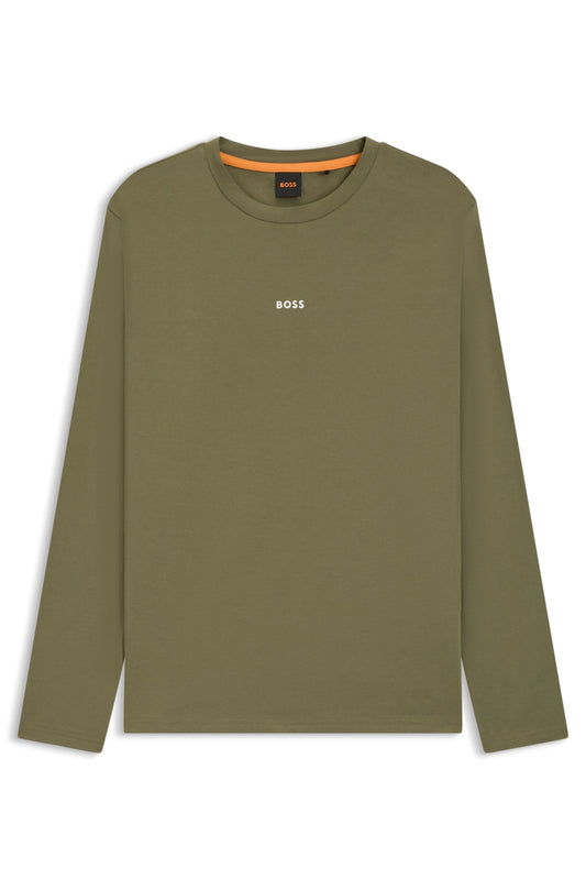 Long-sleeve shirt in elastic cotton RTW