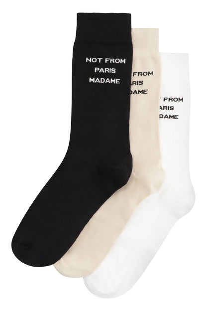 Slogan Set of three socks RTW