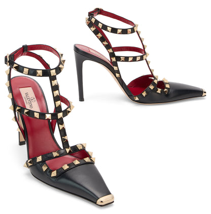 Pumps Rockstud in leather SHOES