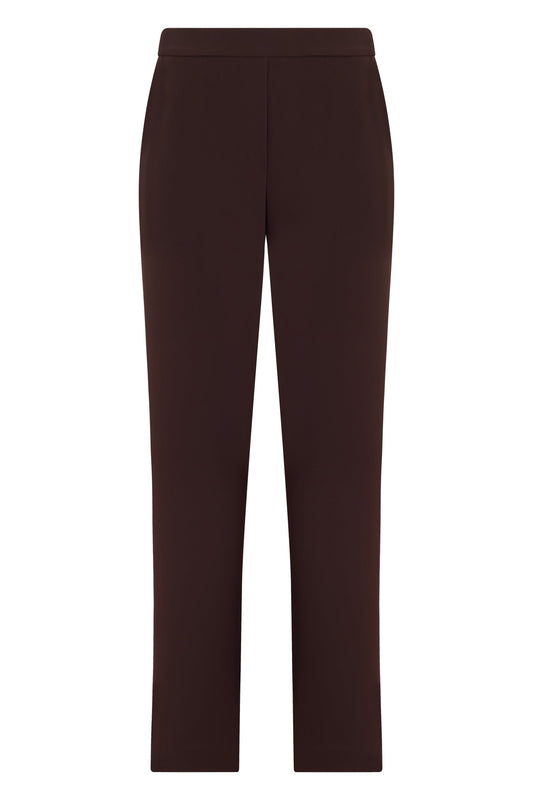 Elegant straight pants with elastic waistband RTW