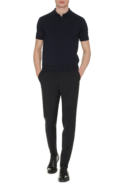 Pleyne knitted cotton polo shirt RTW