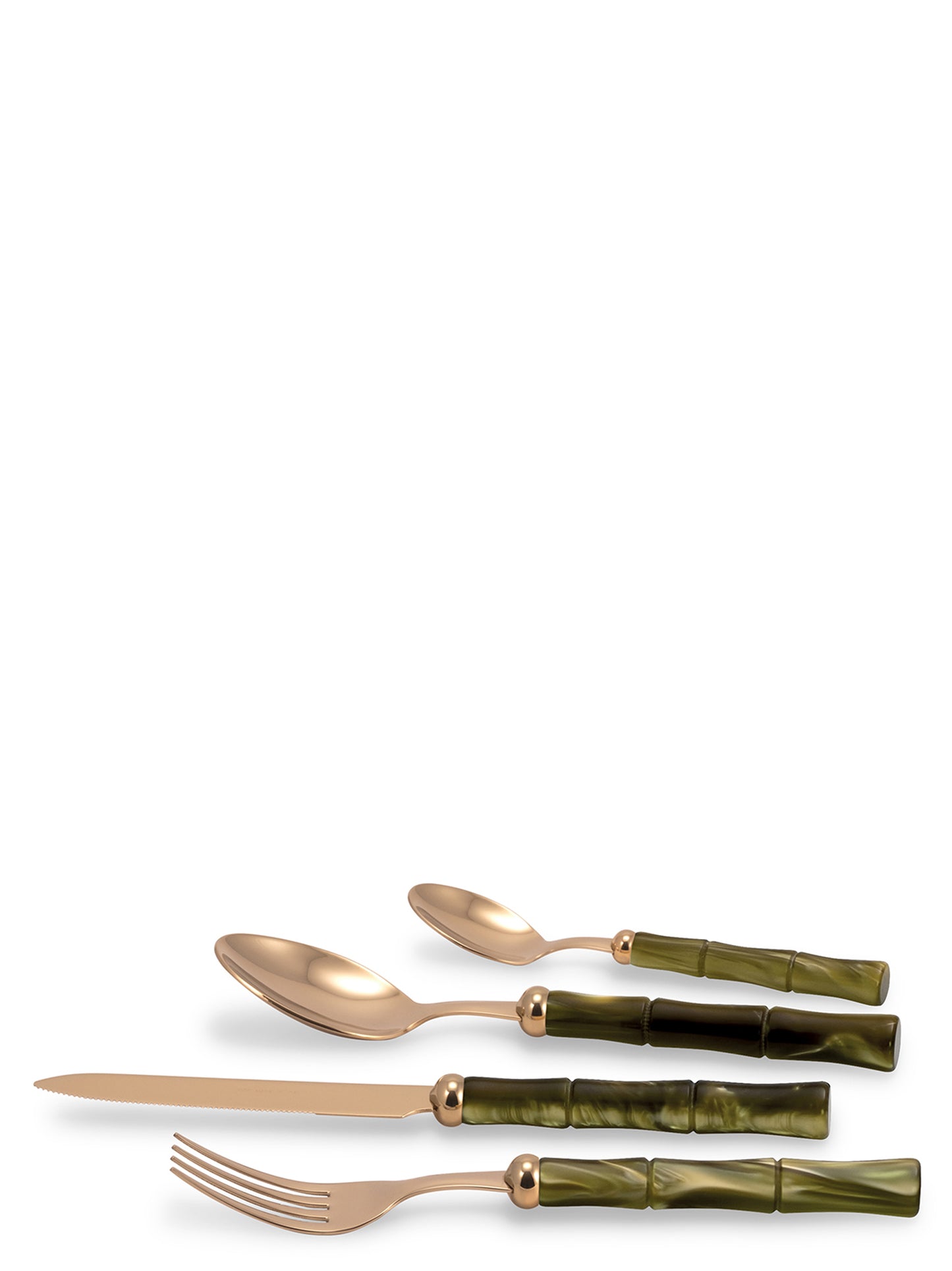 Set of 24 cutlery 'Bamboo' Kitchen kits and utensils