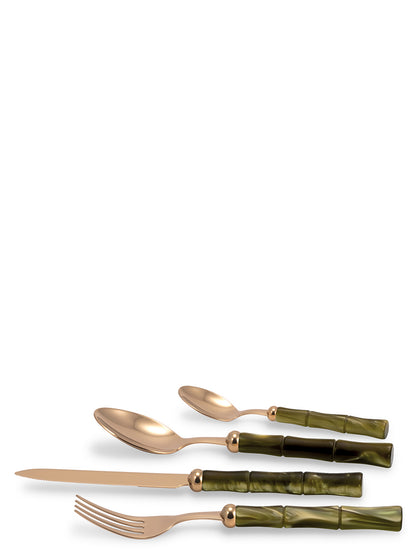Set of 24 cutlery 'Bamboo' Kitchen kits and utensils