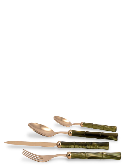 Set of 24 cutlery 'Bamboo' Kitchen kits and utensils