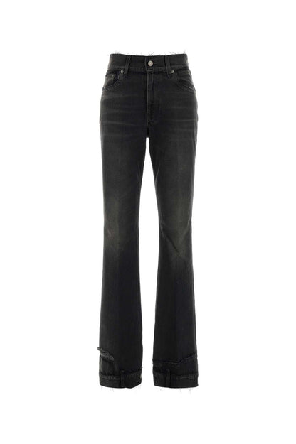 FLORA CUT VINTAGE BLACK JEANS