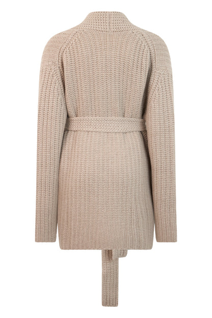 Cardigan with belt ACC