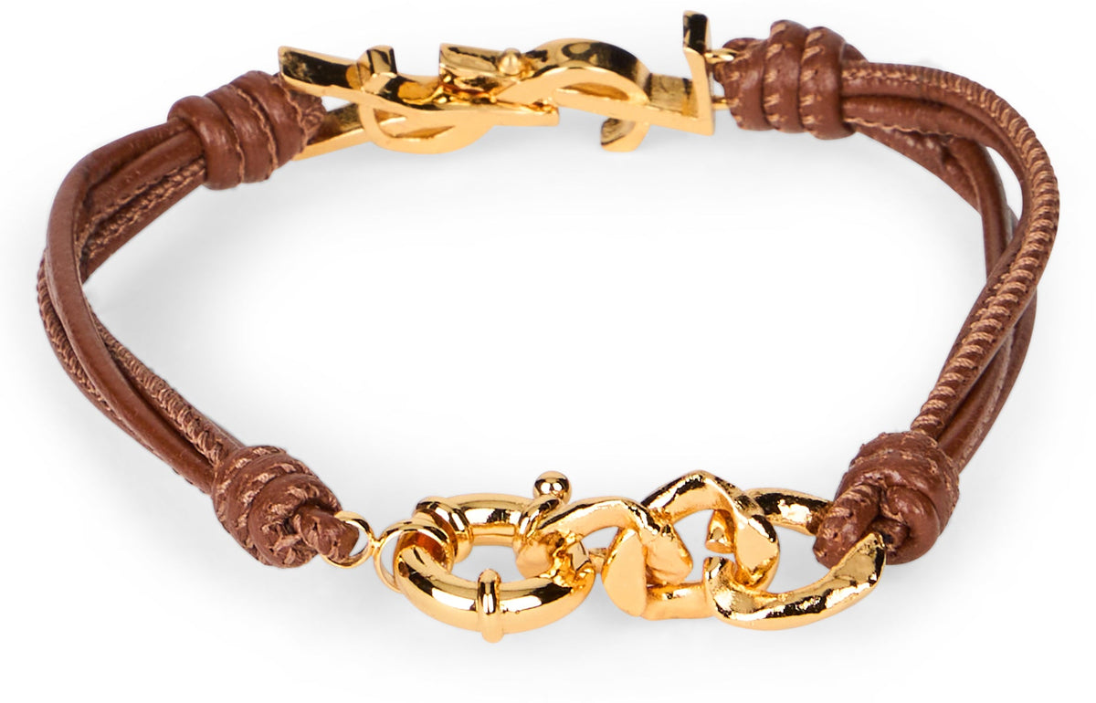 Leather bracelet with logo RTW
