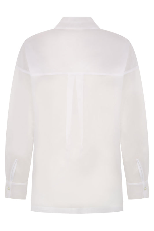 Silk blouse with ruffles RTW