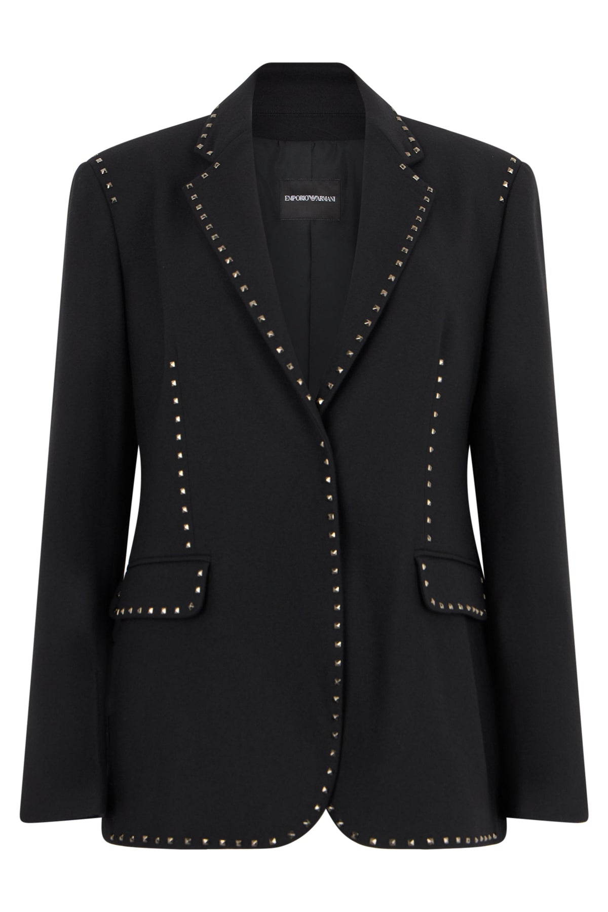 Single-button blazer with studs RTW