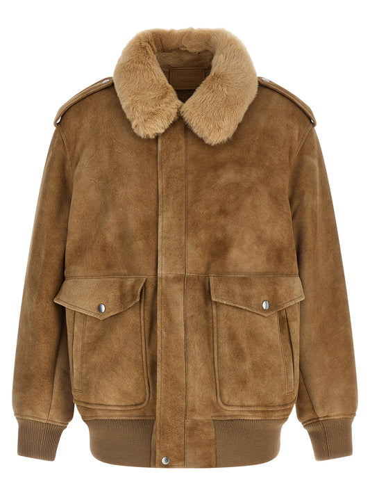 Sheepskin bomber jacket Fur