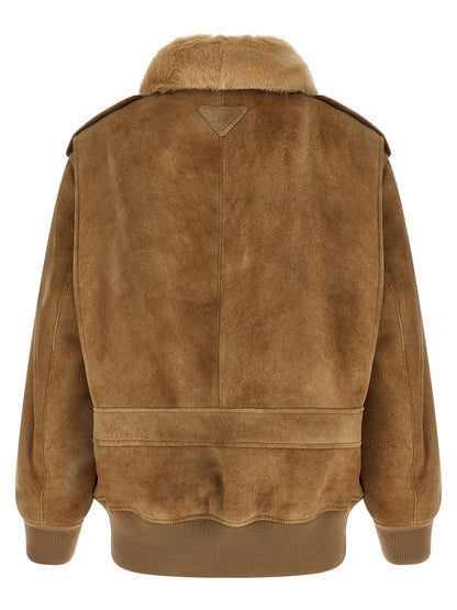 Sheepskin bomber jacket Fur