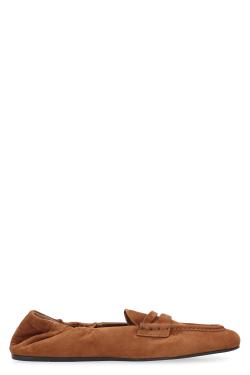 Miu Miu Suede Ruches Loafers