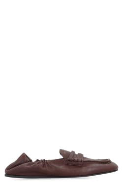 Miu Miu Ruches Leather loafers