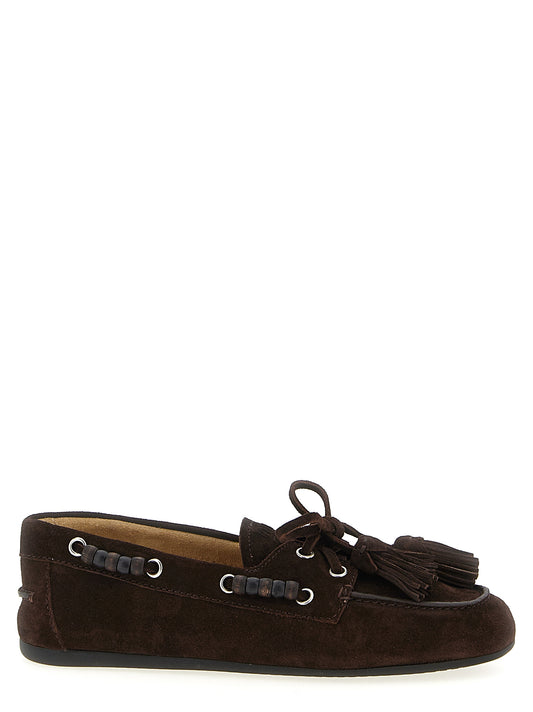 Suede boat shoe Flat shoes