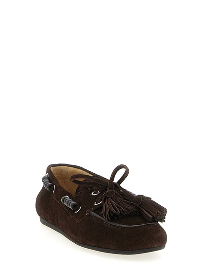 Suede boat shoe Flat shoes