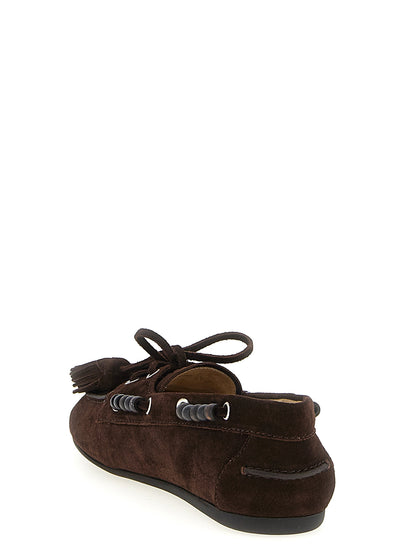 Suede boat shoe Flat shoes
