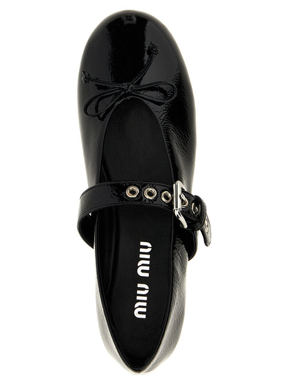 Buckle and bow ballet flats Flat shoes
