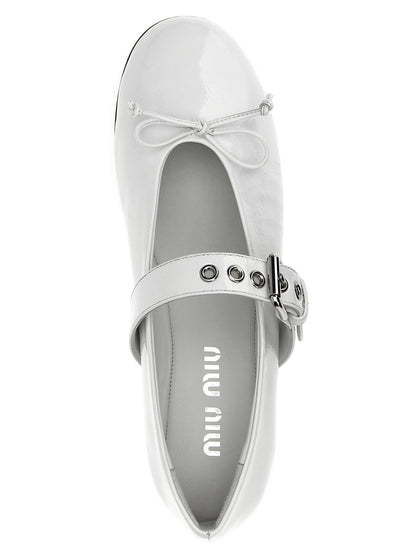 Buckle and bow ballet flats Flat shoes
