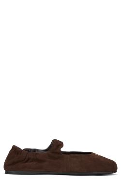 Miu Miu Dark brown shoe with hook-and-loop closure