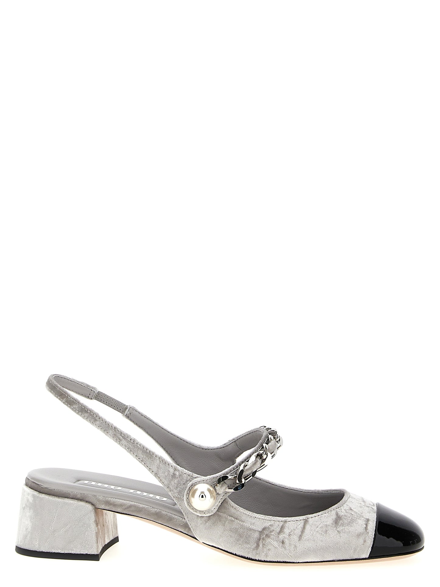 Velvet slingback Pumps