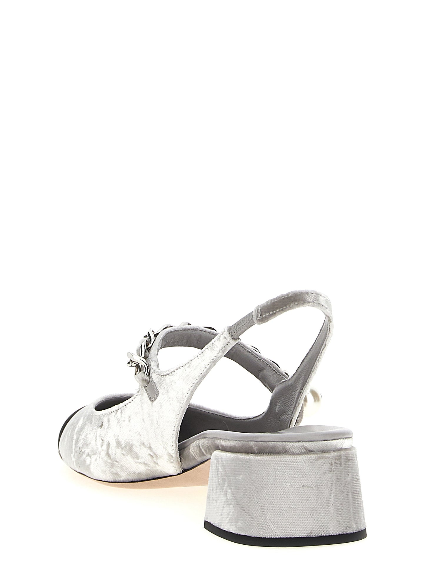 Velvet slingback Pumps