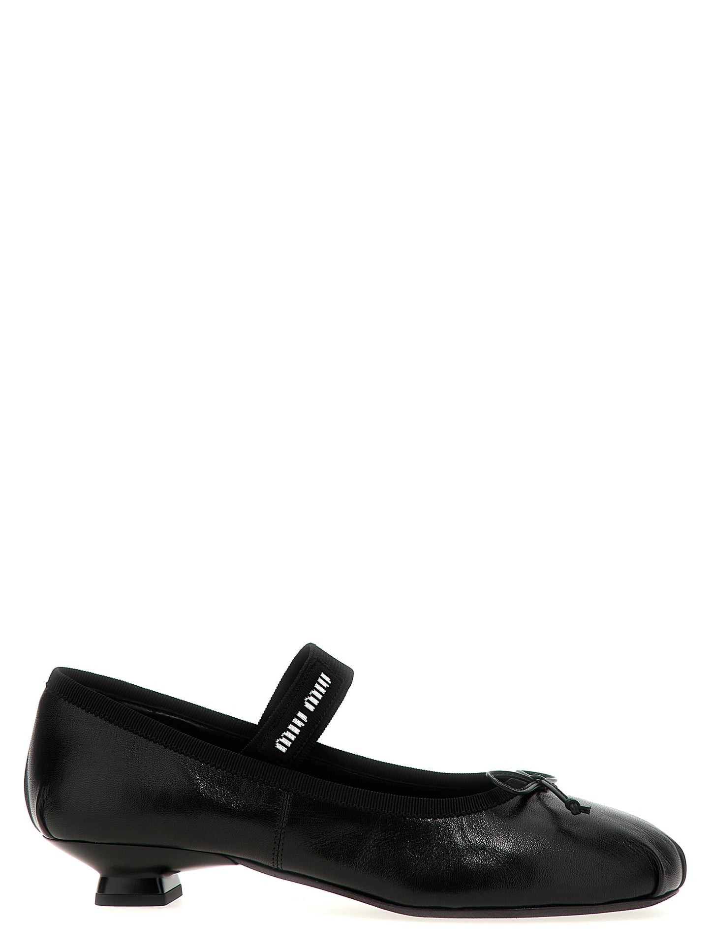 Logo bow ballet flats Pumps