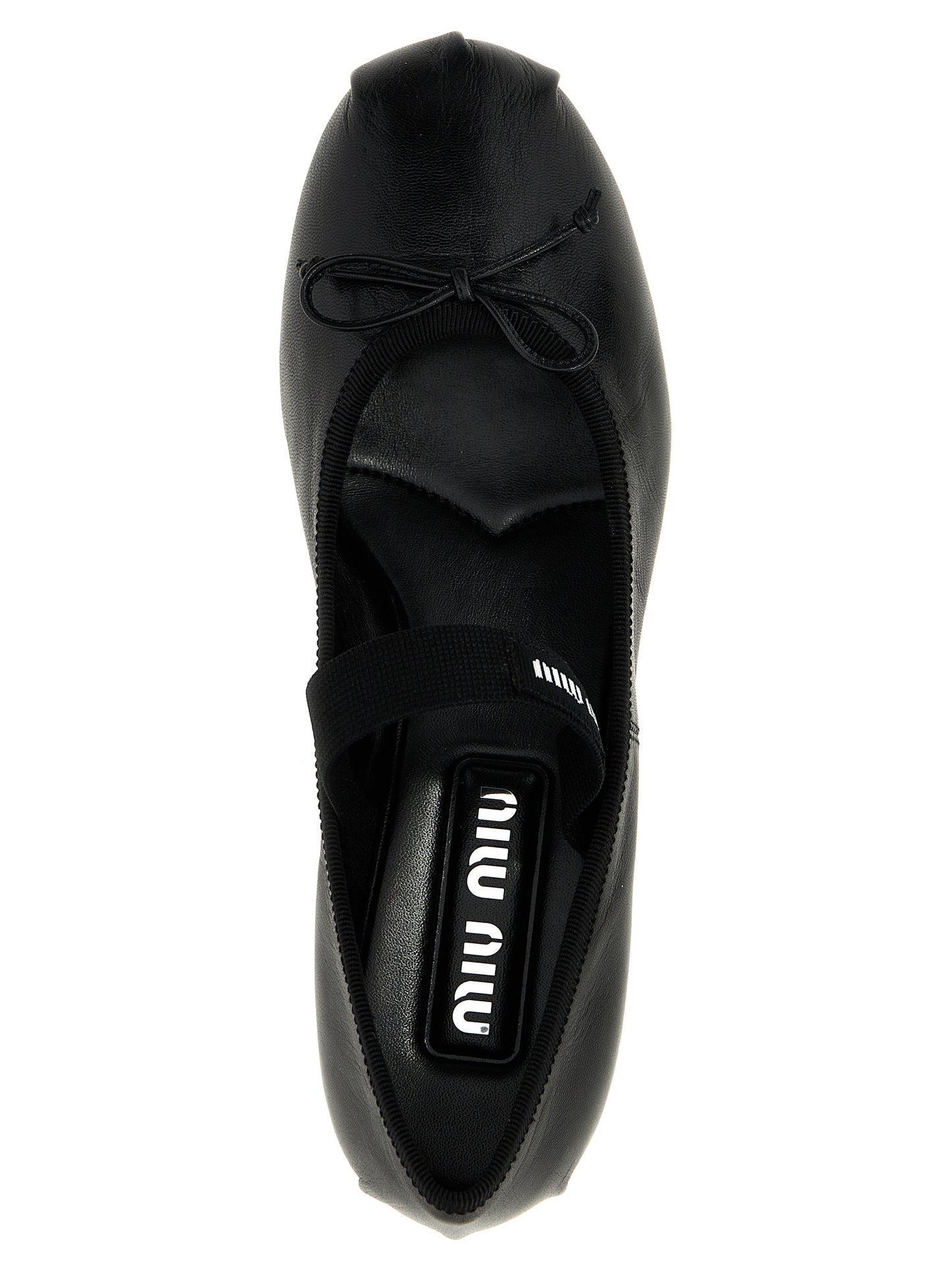 Logo bow ballet flats Pumps