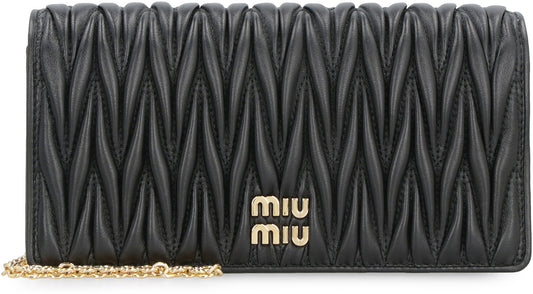 Miu Miu Small wallet in quilted nappa