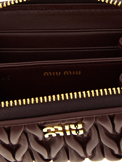Small wallet matelassé nappa leather Wallets, card holders