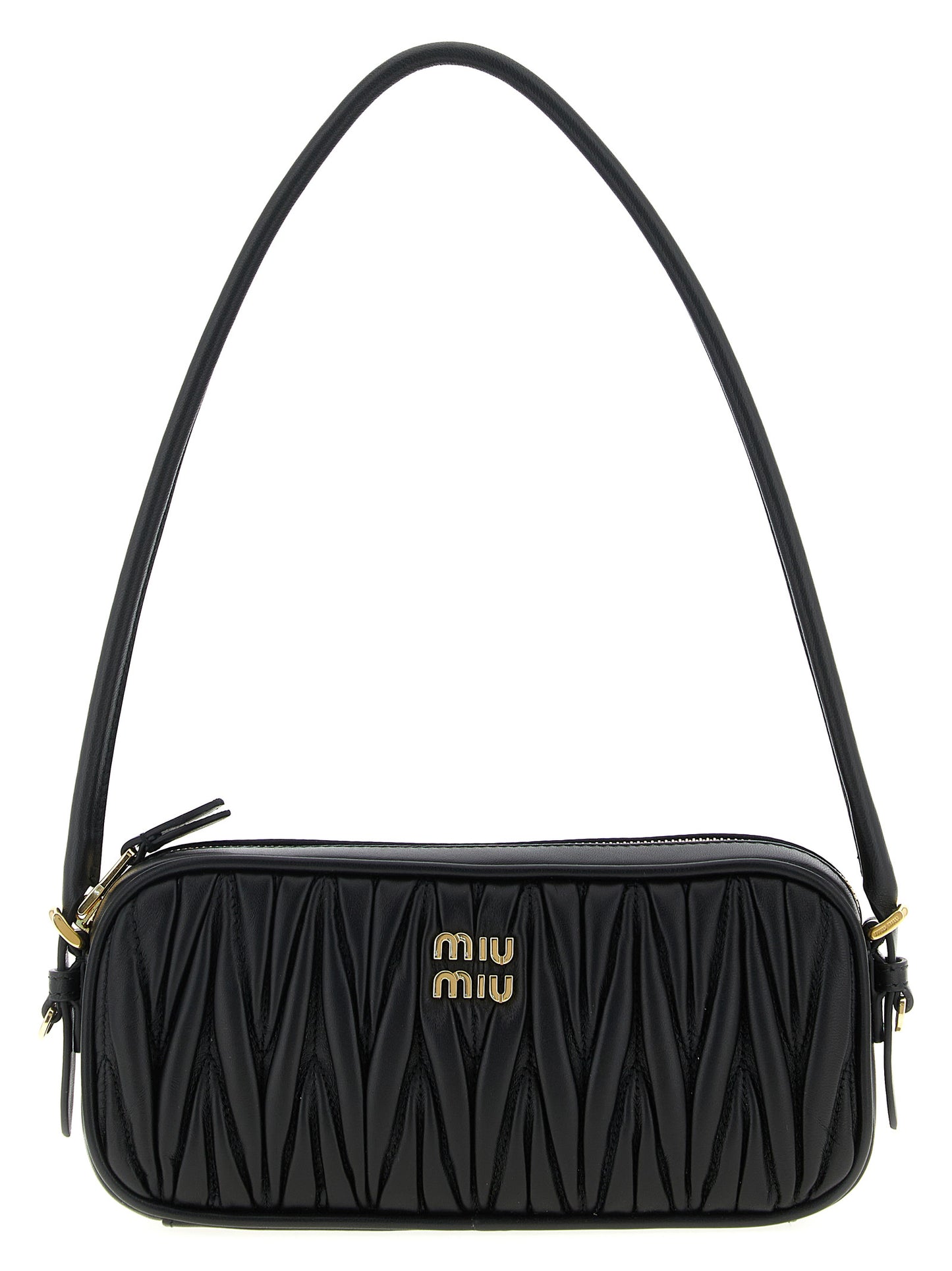 Matelassé nappa pouch Clutch