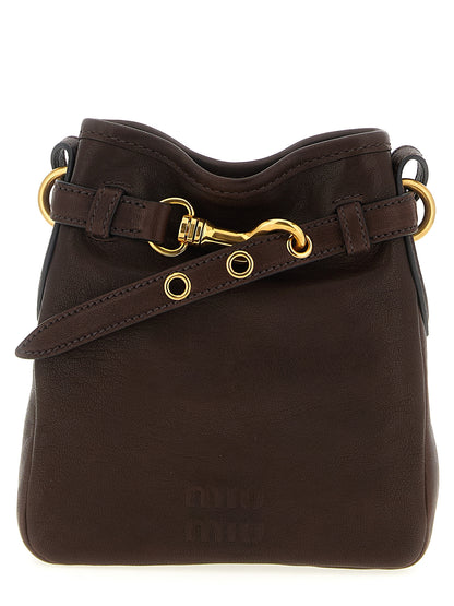 Nappa leather shoulder strap Crossbody bags