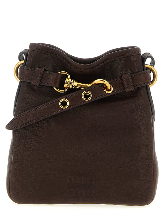Nappa leather shoulder strap Crossbody bags