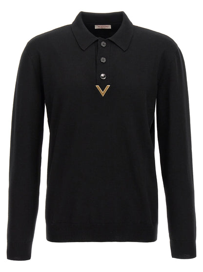 Polo Valentino 'V Detail' Polo