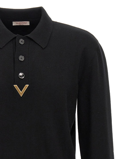 Polo Valentino 'V Detail' Polo