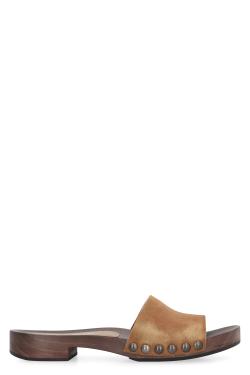 Miu Miu suede clogs