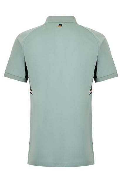 Slim fit polo in elastic fabric RTW