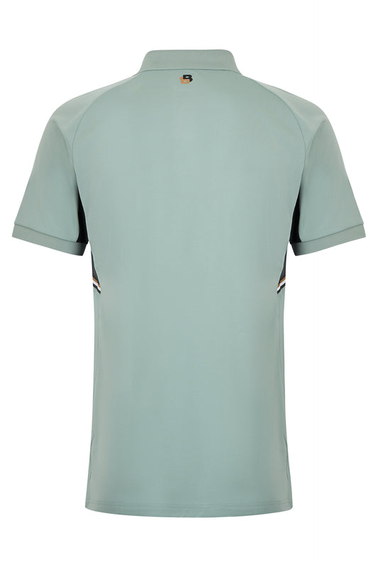 Slim fit polo in elastic fabric RTW