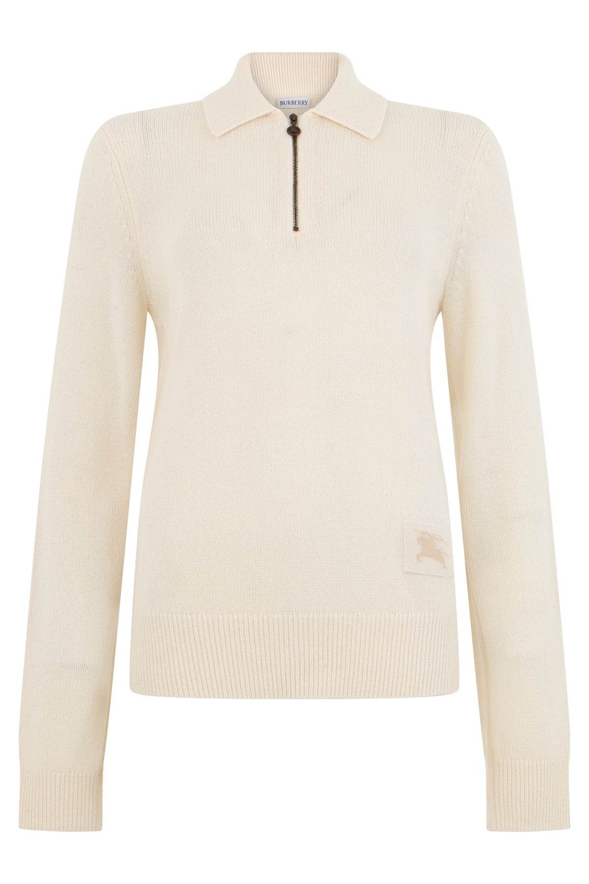 Sweater with zip collar in cashmere RTW