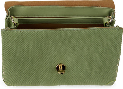 Postina bag small in green amoretto leather BAGS