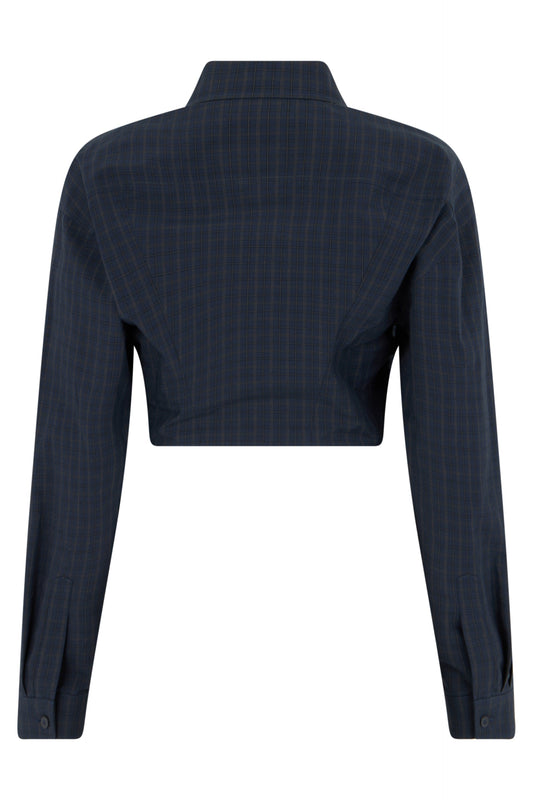 Checked cropped shirt RTW