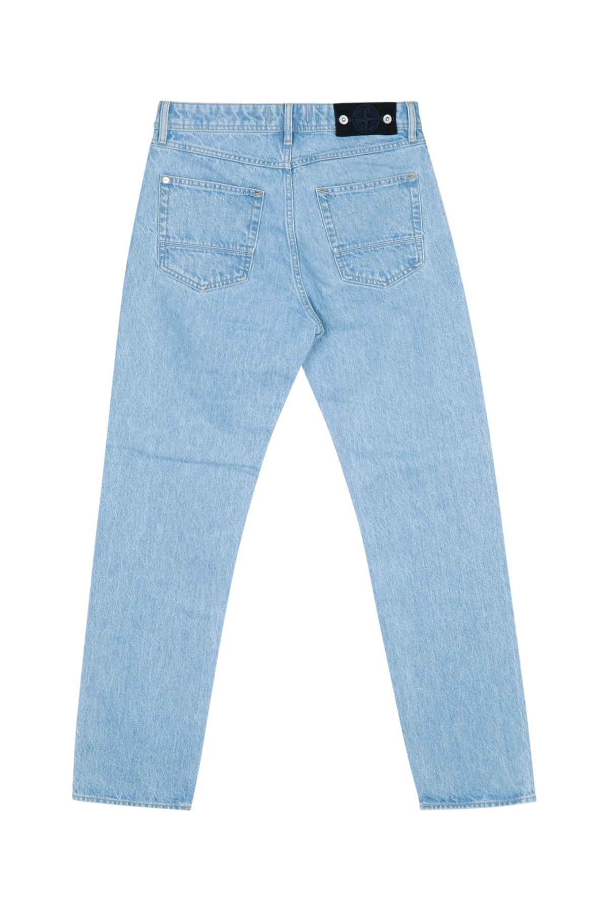 TROUSERS - BLUE LIGHT WASH PANTS